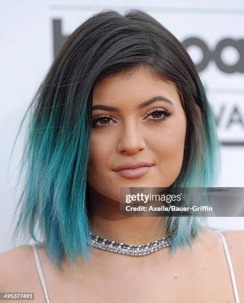 Model Kylie Jenner arrives at the 2014 Billboard Music Awards at the MGM Grand Garden Arena on May 18, 2014 in Las Vegas, Nevada.