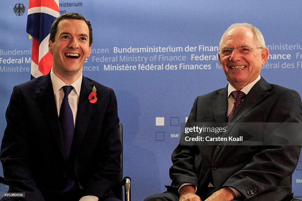 Schaeuble And Osborne Meet In Berlin