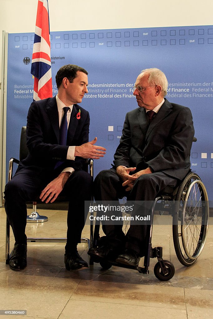 Schaeuble And Osborne Meet In Berlin