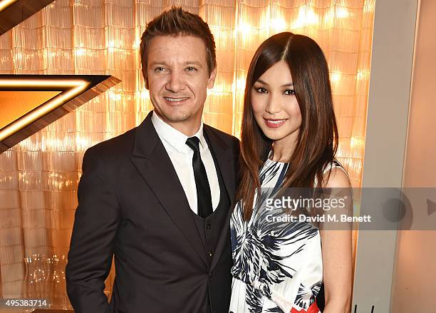 Jeremy Renner and Gemma Chan attend the launch of La Maison Remy Martin, the cognac brand's new members club, on November 2, 2015 in London, England.