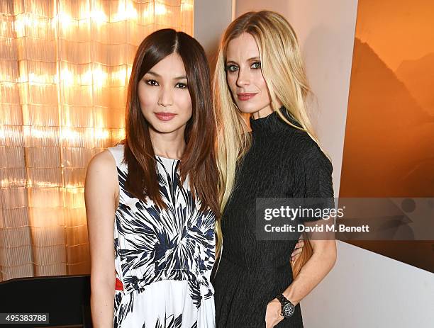 Gemma Chan and Laura Bailey attend the launch of La Maison Remy Martin, the cognac brand's new members club, on November 2, 2015 in London, England.