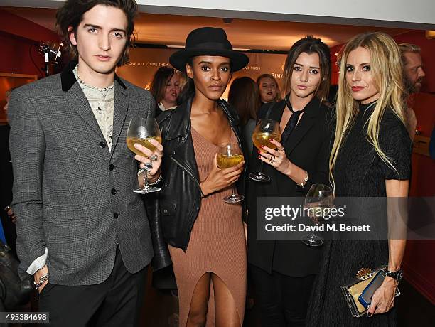 Max Hurd and Laura Bailey attend the launch of La Maison Remy Martin, the cognac brand's new members club, on November 2, 2015 in London, England.