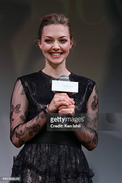 Actress Amanda Seyfried attends 'Cle de peau BEAUTE 2014' promotional event at the Ritz Carlton Tokyo on June 2, 2014 in Tokyo, Japan.