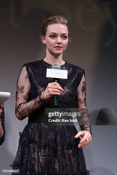 Actress Amanda Seyfried attends 'Cle de peau BEAUTE 2014' promotional event at the Ritz Carlton Tokyo on June 2, 2014 in Tokyo, Japan.