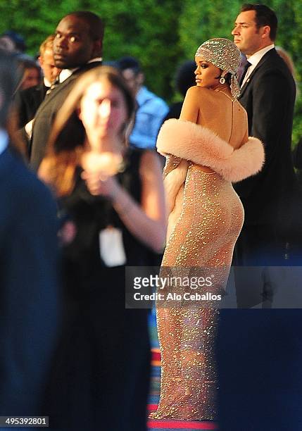 Rihanna attends the 2014 CFDA Fashion Awards>> at Alice Tully Hall, Lincoln Center on June 2, 2014 in New York City.