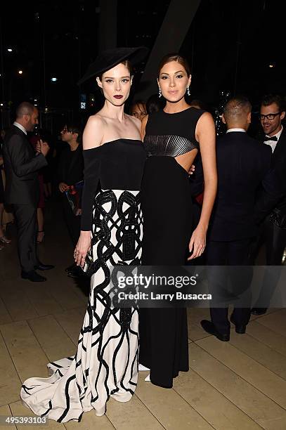 Model Coco Rocha and Miss Universe 2013 Gabriela Isler attend the 2014 CFDA fashion awards at Alice Tully Hall, Lincoln Center on June 2, 2014 in New...