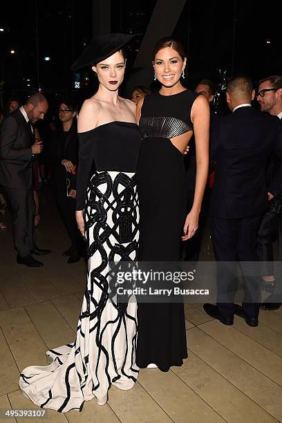 Model Coco Rocha and Miss Universe 2013 Gabriela Isler attend the 2014 CFDA fashion awards at Alice Tully Hall, Lincoln Center on June 2, 2014 in New...