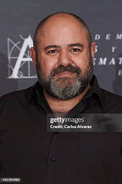 Spanish actor Jorge Calvo attends the Golden Medal 2015 ceremony at Academia de Cine on November 2, 2015 in Madrid, Spain.