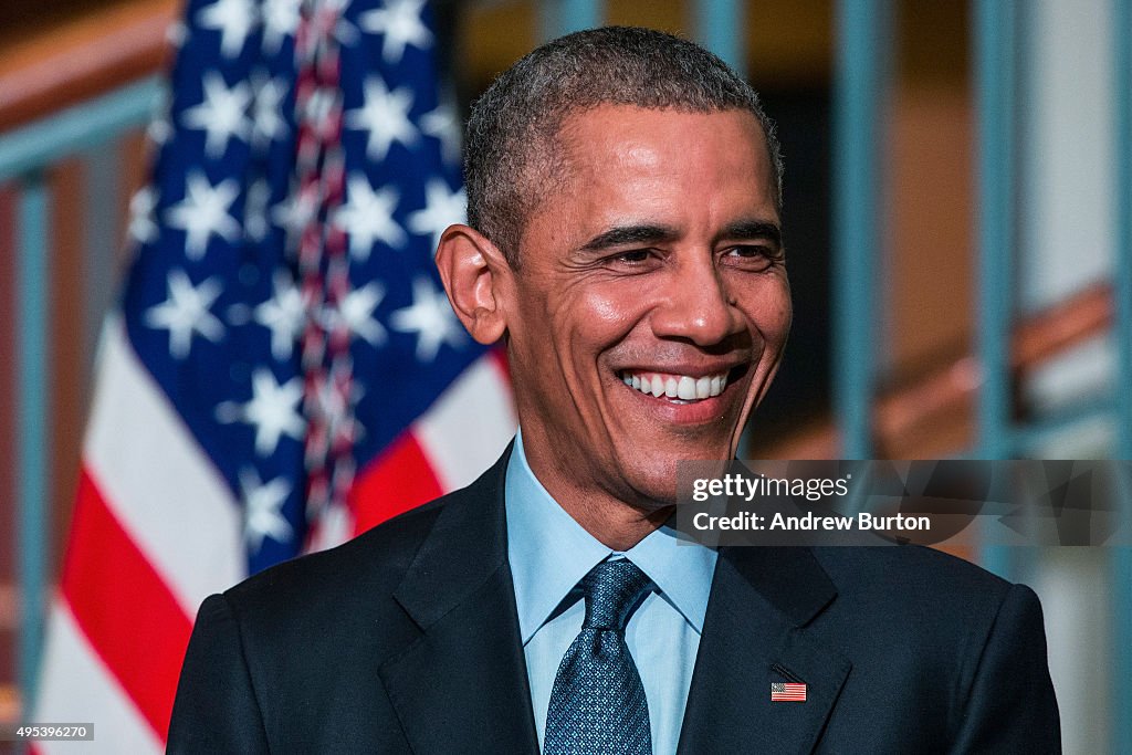 President Obama Speaks At The Newark Campus Of Rutgers University
