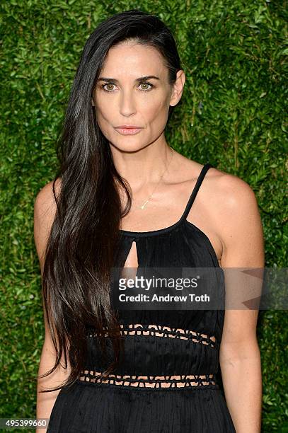 Actress Demi Moore attends the 12th annual CFDA/Vogue Fashion Fund Awards at Spring Studios on November 2, 2015 in New York City.