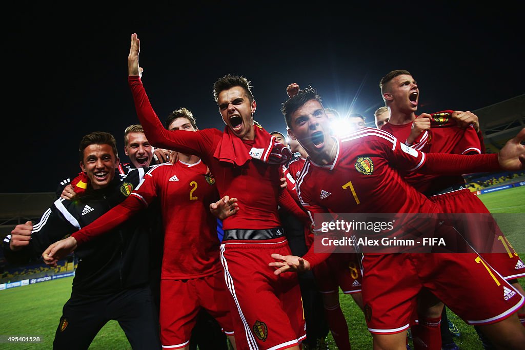 Belgium v Costa Rica: Quarter Final - FIFA U-17 World Cup Chile 2015