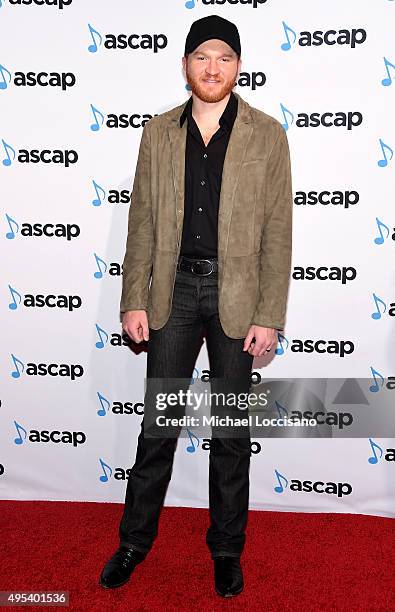 Singer Eric Paslay attends the 53rd annual ASCAP Country Music awards at the Omni Hotel on November 2, 2015 in Nashville, Tennessee.