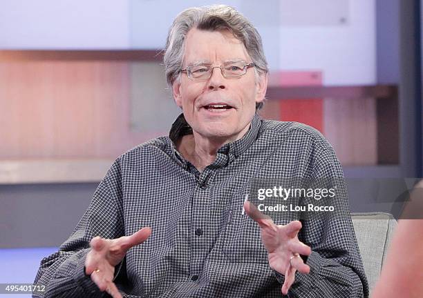 Author of contemporary horror, Stephen King is a guest on GOOD MORNING AMERICA, 11/2/15, airing on the Walt Disney Television via Getty Images...