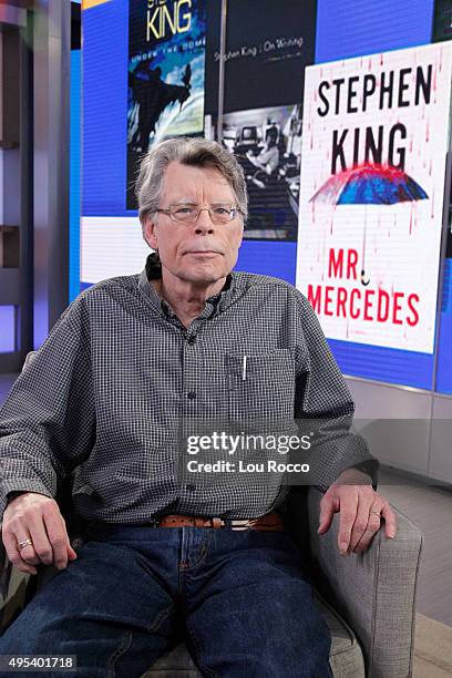 Author of contemporary horror, Stephen King is a guest on GOOD MORNING AMERICA, 11/2/15, airing on the Walt Disney Television via Getty Images...