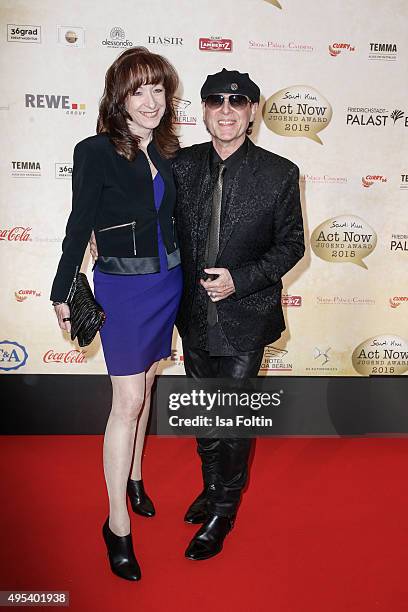 Gabi Meine and Klaus Meine attend the 1st Act Now Jugend Award at Friedrichstadt-Palast on November 2, 2015 in Berlin, Germany.