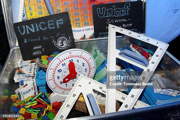 Signage on display at the UNICEF Next Generation Third Annual UNICEF Black & White Masquerade Ball benefiting UNICEF's lifesaving programs, including...