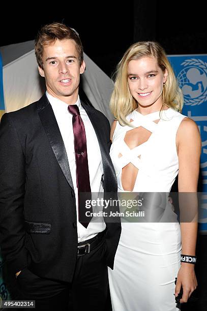 Producer Geoffrey James Clark and actress Gemita Samarra at the UNICEF Next Generation Third Annual UNICEF Black & White Masquerade Ball benefiting...