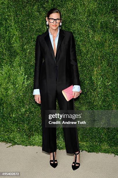Jenna Lyons of J.Crew attends the 12th annual CFDA/Vogue Fashion Fund Awards at Spring Studios on November 2, 2015 in New York City.