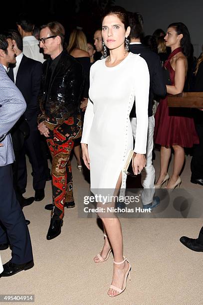 Actress Lake Bell attends the 12th annual CFDA/Vogue Fashion Fund Awards at Spring Studios on November 2, 2015 in New York City.