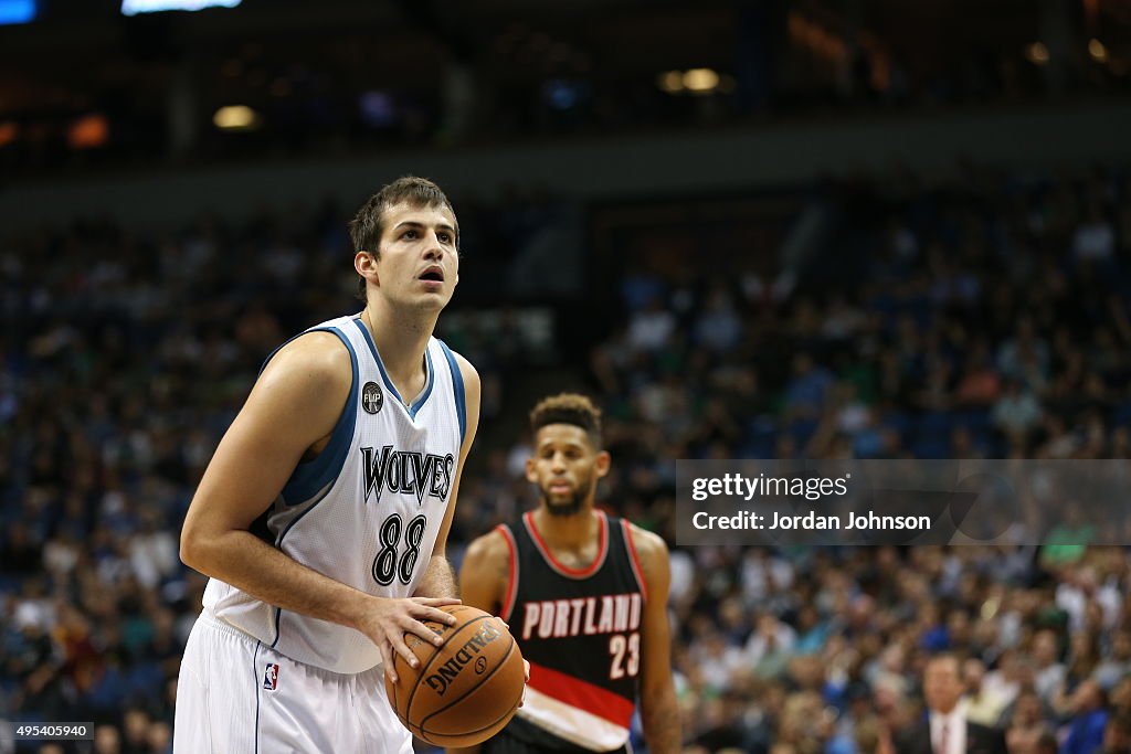 Portland Trail Blazers v Minnesota Timberwolves