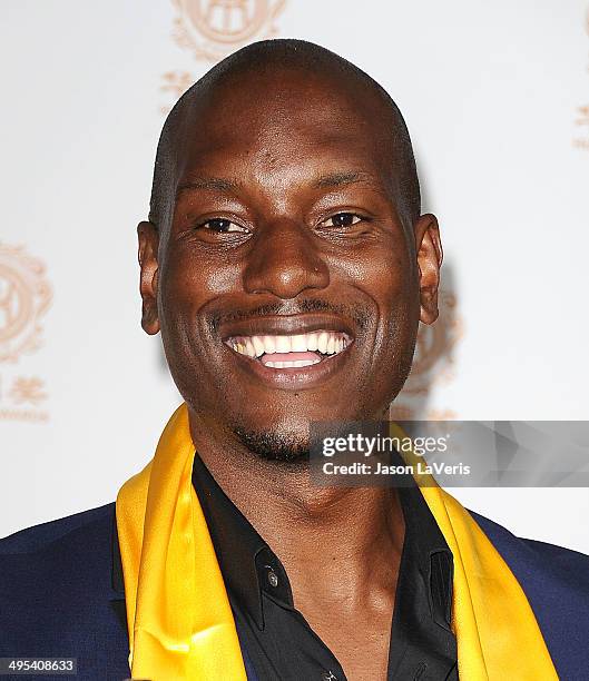 Tyrese Gibson poses in the press room at the 2014 Huading Film Awards at The Montalban on June 1, 2014 in Hollywood, California.