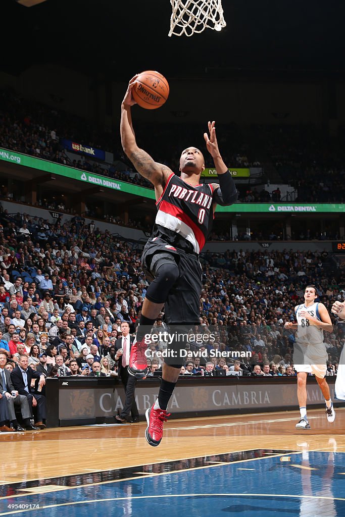 Portland Trail Blazers v Minnesota