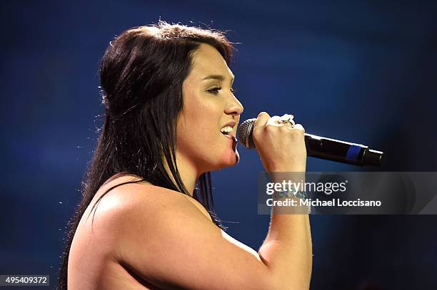 Singer Allie Brooks performs onstage during the 53rd annual ASCAP Country Music awards at the Omni Hotel on November 2, 2015 in Nashville, Tennessee.