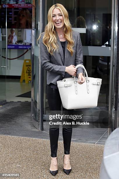 Cat Deeley seen leaving the ITV Studios after an appearance on 'Lorraine' on June 3, 2014 in London, England.