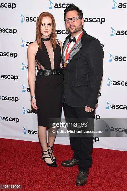 Chris DeStefano and Lauren DeStefano attend the 53rd annual ASCAP Country Music awards at the Omni Hotel on November 2, 2015 in Nashville, Tennessee.