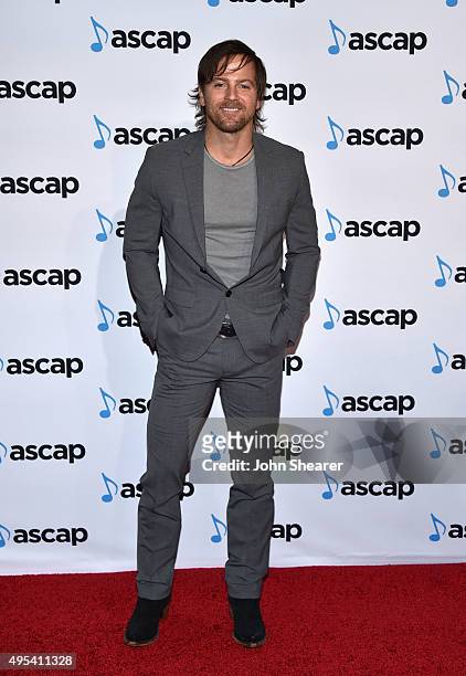Singer-songwriter Kip Moore attends the 53rd annual ASCAP Country Music awards at the Omni Hotel on November 2, 2015 in Nashville, Tennessee.