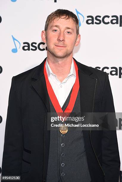 Songwriter Ashley Gorley attends the 53rd annual ASCAP Country Music awards at the Omni Hotel on November 2, 2015 in Nashville, Tennessee.