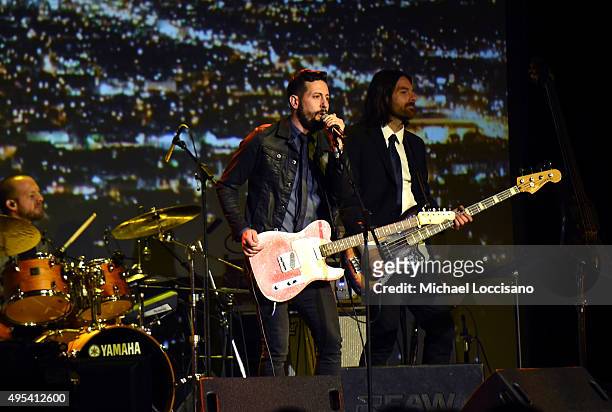 Matthew Ramsey and Geoff Sprung of Old Dominion perform onstage during the 53rd annual ASCAP Country Music awards at the Omni Hotel on November 2,...