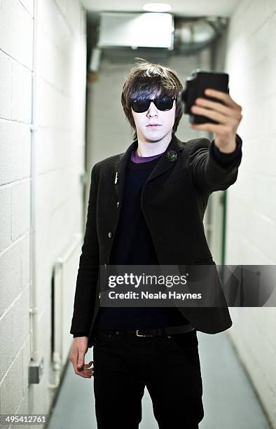 Lead singer Ross Farrelly of indie band the Strypes are photographed on December 6, 2013 in London, England.