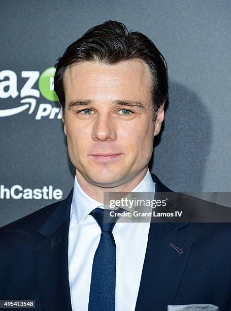 Rupert Evans attends the episode screening and premiere for the Amazon Originals Series 'The Man In The High Castle' at Alice Tully Hall on November...