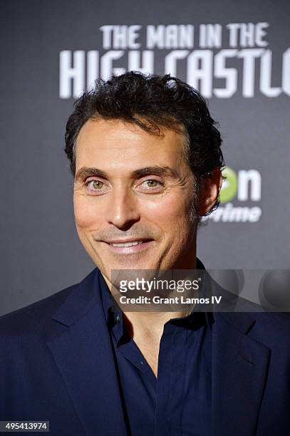 Rufus Sewell attends the episode screening and premiere for the Amazon Originals Series 'The Man In The High Castle' at Alice Tully Hall on November...
