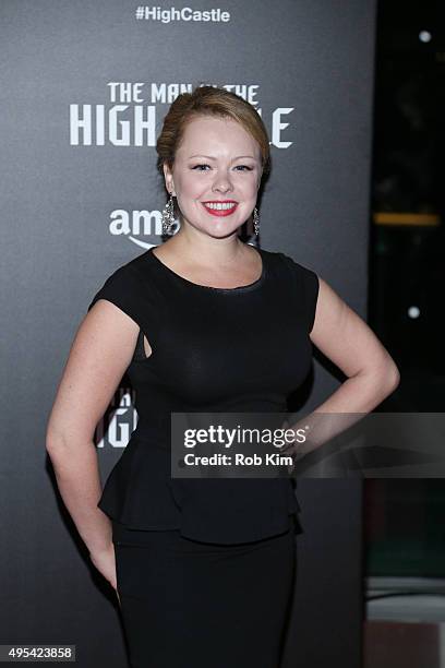 Alicia Sable attends the New York Series Premiere of "The Man In The High Castle" at Alice Tully Hall on November 2, 2015 in New York City.