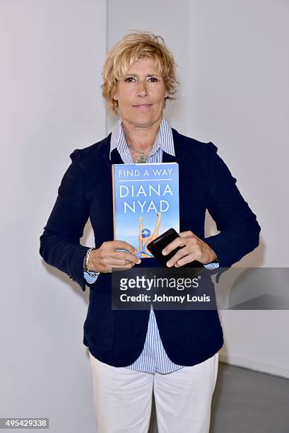 Diana Nyad discusses and signs copies of her book 'Find A Way' at Miami Dade College Wolfson Auditorium Presented in collaboration with The Center...