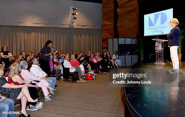 Diana Nyad discusses and signs copies of her book 'Find A Way' at Miami Dade College Wolfson Auditorium Presented in collaboration with The Center...