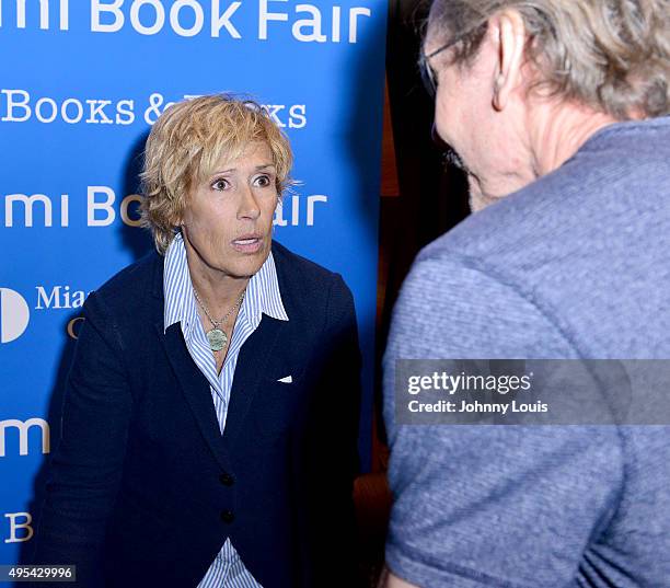 Diana Nyad discusses and signs copies of her book 'Find A Way' at Miami Dade College Wolfson Auditorium Presented in collaboration with The Center...