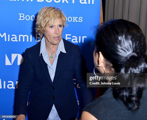 Diana Nyad discusses and signs copies of her book 'Find A Way' at Miami Dade College Wolfson Auditorium Presented in collaboration with The Center...