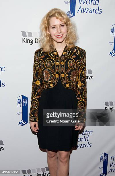Nellie McKay attends the 2014 Theatre World Awards ceremony at Circle in the Square on June 2, 2014 in New York City.