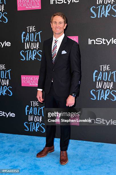 Ryan Hunter-Reay attends "The Fault in Our Stars" premiere at the Ziegfeld Theater on June 2, 2014 in New York City.