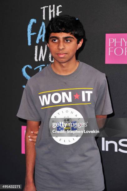 Ansun Sujoe attends "The Fault in Our Stars" premiere at the Ziegfeld Theater on June 2, 2014 in New York City.