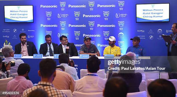 Uttham Mundy, Director PGTI, Shahid Sen, Commercial Director, Asian Tour, Sarthak Seth, Head-Brand & Marketing Communications Panasonic India, Rahil...