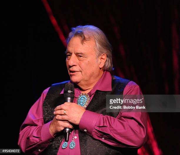Eddie Brigati of The Rascals performs with the Renegade Theatre "This Ones For Jack" at The Cutting Room on November 2, 2015 in New York, New York.