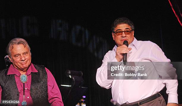 Eddie Brigati and Vincent Pastore performs with the Renegade Theatre "This Ones For Jack" at The Cutting Room on November 2, 2015 in New York, New...