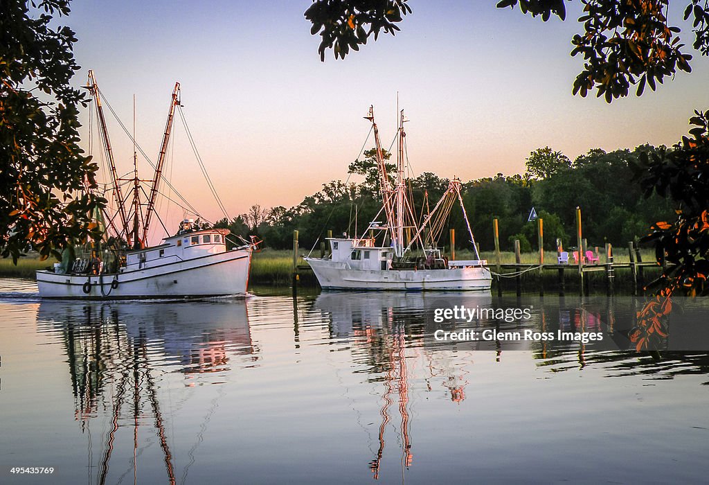 Shrimpers at McClellanville SC