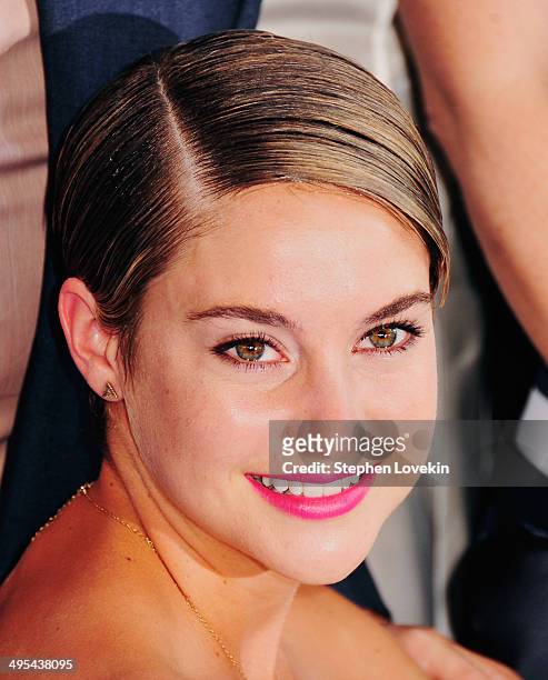Actress Shailene Woodley attends "The Fault In Our Stars" premiere at Ziegfeld Theater on June 2, 2014 in New York City.