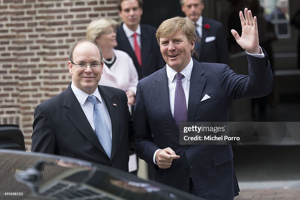 Prince Albert Of Monaco On Official Visit in The Netherlands