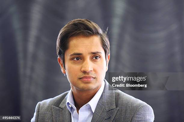Aditya Mittal, chief financial officer of ArcelorMittal and chief executive officer of ArcelorMittal Europe, poses for a photograph in the company's...